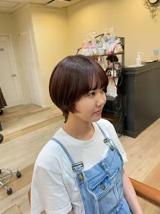 ショート カラー Hika.ハイトーン 髪質改善🩵ᩚ🫧のヘアスタイル