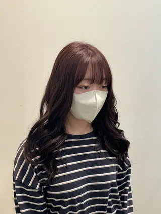 セミロング カラー 堀越 美羽のヘアスタイル