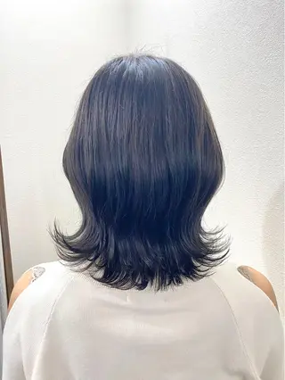 ミディアム 長岡 俊樹のヘアスタイル