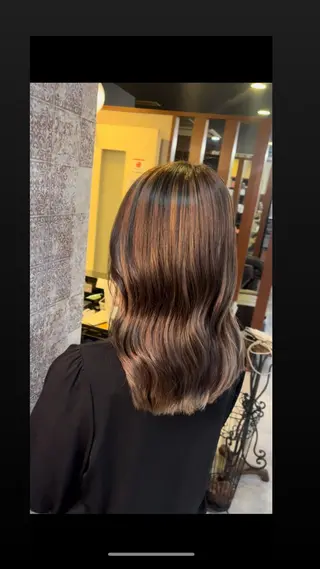 セミロング Makino🌷 牧野有花のヘアスタイル
