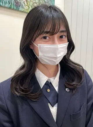 ミディアム レイヤー／大宮／韓国 🤍AYA🤍のヘアスタイル