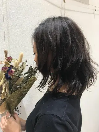 ミディアム パーマ Miku🪄💫 フェイスレイヤーのヘアスタイル
