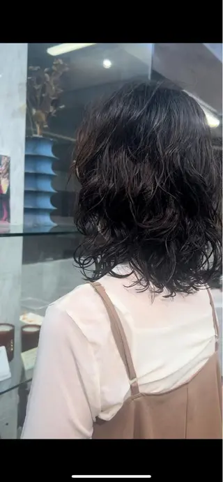 ミディアム パーマ 松井美樹/似合わせ ガーリー・韓国のヘアスタイル