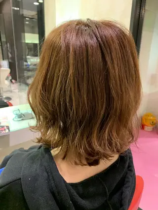 セミロング カラー 春日 力のヘアスタイル