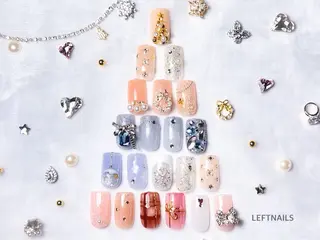 ネイル LEFTNAILS フィルインニュアンスのネイルデザイン