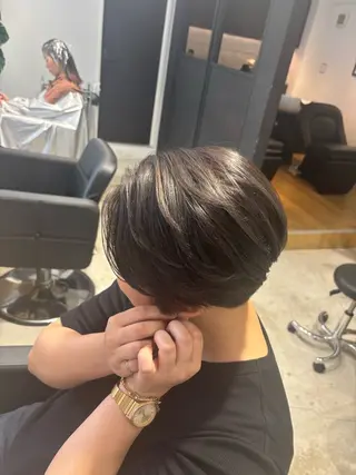 ショート カラー ✨髪質改善ストレート ×ミニボブ✨萩原　翼のヘアスタイル