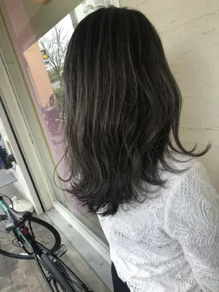 セミロング 永野 翔平のヘアスタイル