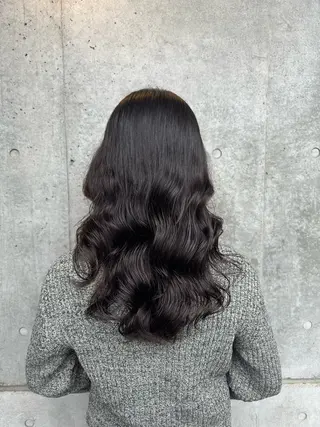 セミロング パーマ 原田 聖也のヘアスタイル