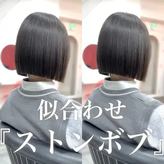 ショート 莉乃/縮毛矯正/髪質 改善/艶カラーのヘアスタイル