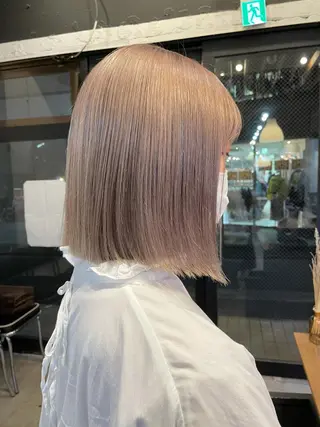 ミディアム カラー 🌿レイヤーボブ/パ ーマ🌿　木梨健太のヘアスタイル