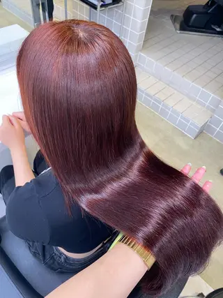 セミロング カラー ヘアアレンジ キッズ TRU Shino🦋のマツエク・マツパデザイン