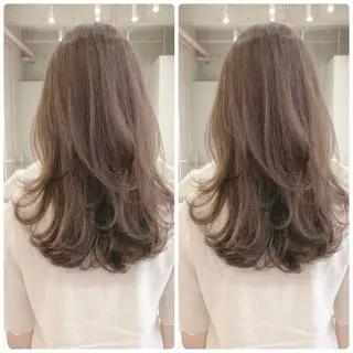 ロング 1ｍｍまでこだわる レイヤー🫧若葉🪞のヘアスタイル