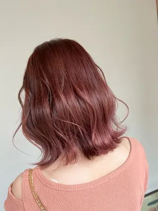 ミディアム カラー 白髪ぼかし バレイヤージュ志鎌のヘアスタイル