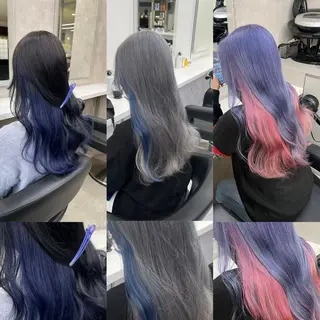 ロング 寒色＆ブリーチ特化 寒色MiOのヘアスタイル