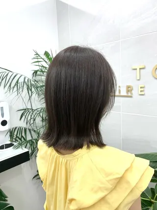 ミディアム カラー 本格ヘッドスパ🌿 ×ヘア 佐藤のヘアスタイル