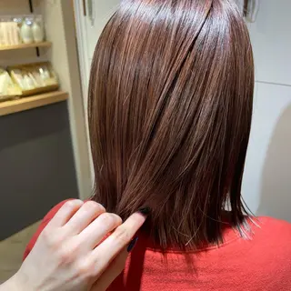 ミディアム カラー UMEDA FIGAROのヘアスタイル