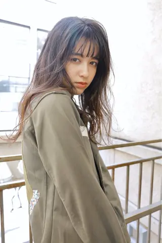 ロング カラー 福岡美容室 Nidée ニディーのヘアスタイル