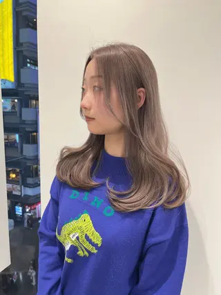 セミロング カラー レイヤー⭐️カラー ⭐️平川雅史のヘアスタイル