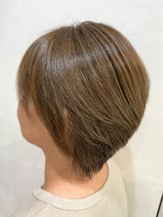 ショート カラー 髪質改善縮毛矯正 💎TOMOのヘアスタイル