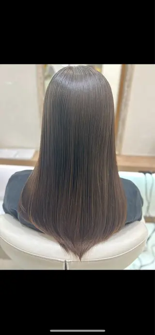セミロング カラー 縮毛矯正/髪質改善/ 艶髪ササキナツミのヘアスタイル