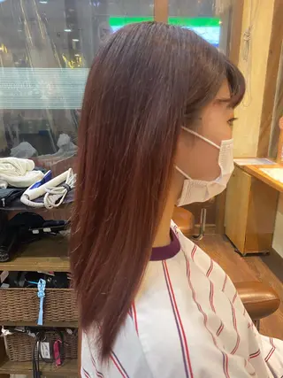 ミディアム カラー パーマ ヘアアレンジ メンズ キッズ ネイル マツエク・マツパ 🌈髪質改善・美髪矯 正・平野瀬乃🌈のヘアスタイル