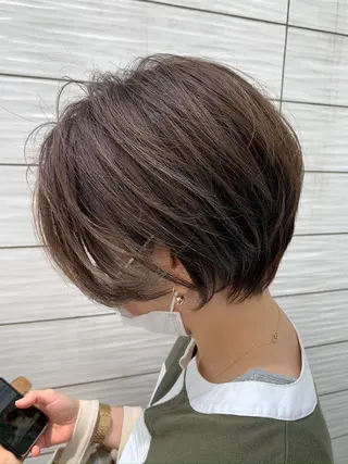 ショート 中津No.1髪質改善 店長✨透ける暗髪のヘアスタイル