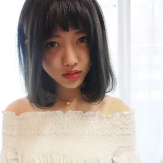 ミディアム カラー パーマ tuuli トゥーリのヘアスタイル