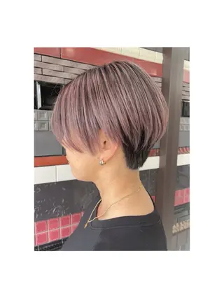 ショート 色落ちまで2度綺麗な ハイトーン🪞／ミクのヘアスタイル