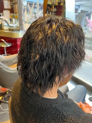 ショート メンズ 横浜カットパーマ 特殊/ 平林侑馬のヘアスタイル