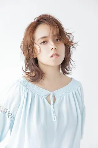 ミディアム パーマ 南部 康太のヘアスタイル