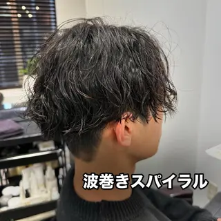 パーマ メンズ ボブ/レイヤー/透明 感カラー/Dai🌿のヘアスタイル