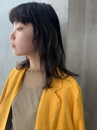 セミロング カラー 🐝 hachi🐝のヘアスタイル