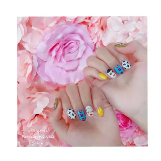 ミディアム ネイル 👑enen style👑のネイルデザイン