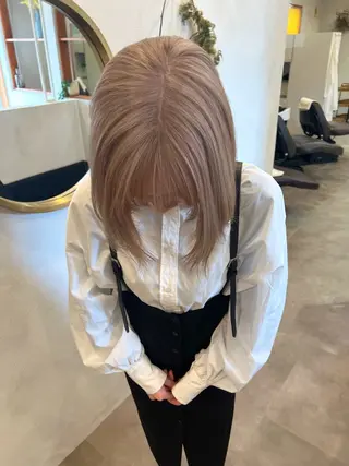 ショート カラー 縮毛矯正/髪質改善 riwaのヘアスタイル