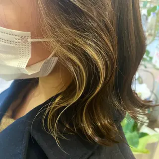 ミディアム しもかわ かほのヘアスタイル