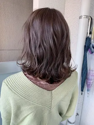 ミディアム カラー 古田 昂也のヘアスタイル