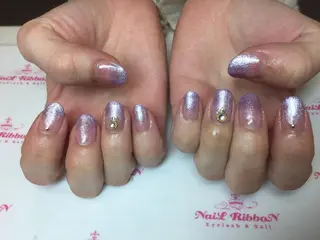 ネイル ネイルリボン 受付スタッフのネイルデザイン