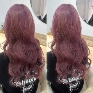ロング カラー Rio🎀ブリーチ なし透明感♡顔周り♡のヘアスタイル