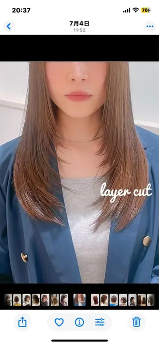 ロング ボブ/艶髪 soleilrukaのヘアスタイル