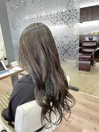 ロング カラー たなか りなのヘアスタイル