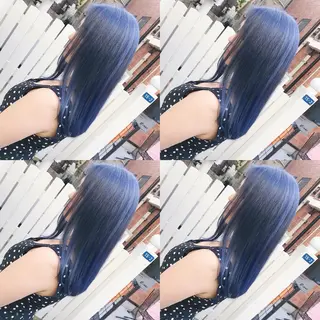 セミロング カラー ヘアアレンジ TAKUMAブリーチ /切りっぱなし🪽のヘアスタイル