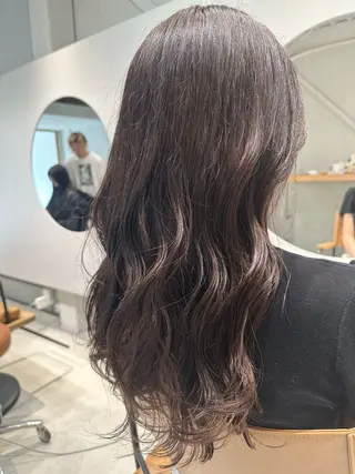 ロング カラー 野中 久美子のヘアスタイル