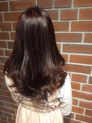 ミディアム セミロング ロング カラー カラー/髪質改善スペ シャリスト宮本 伸一のヘアスタイル