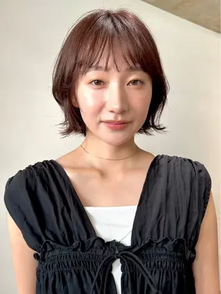 ミディアム カラー パーマ 💍🧸カラーモデル 募集中🧸💍のヘアスタイル