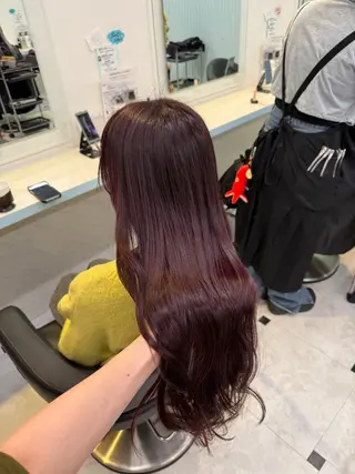 カラー 🇰🇷韓流暖色ヘア 🍒saaya🍒のヘアスタイル