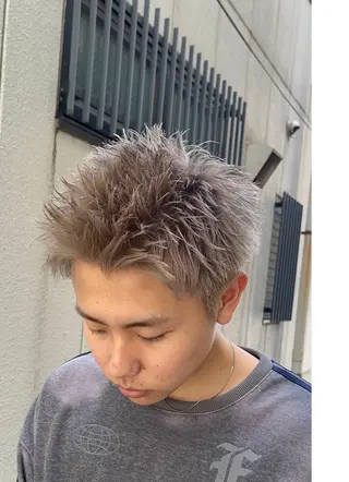 ショート カラー メンズ UMM daichi メンズパーマのヘアスタイル