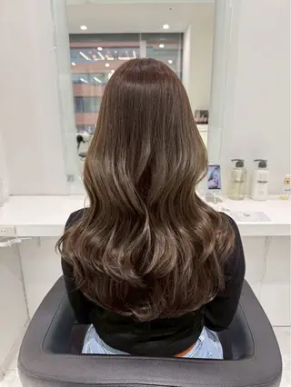 ロング 韓国ワンホン透明感 カラー✨🖤ここあのヘアスタイル