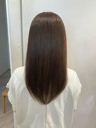 ロング パーマ 顔まわりカット🌟 くびれヘア/寺門遥輝のヘアスタイル