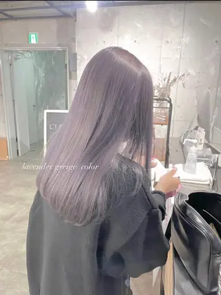 ロング カラー パーマ ヘアアレンジ メンズ 透明感カラー・レイヤ ー🎀amika🎀のヘアスタイル