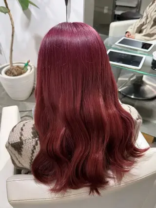 ロング カラー 原宿♡透明感カラー♡ 縮毛矯正【MAYU】のヘアスタイル